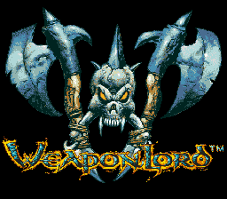 Weaponlord (USA) Title Screen